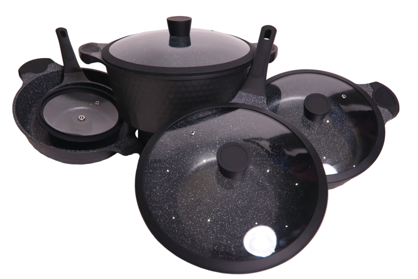 5 Pieces Nonstick Pot Bundle with Lid