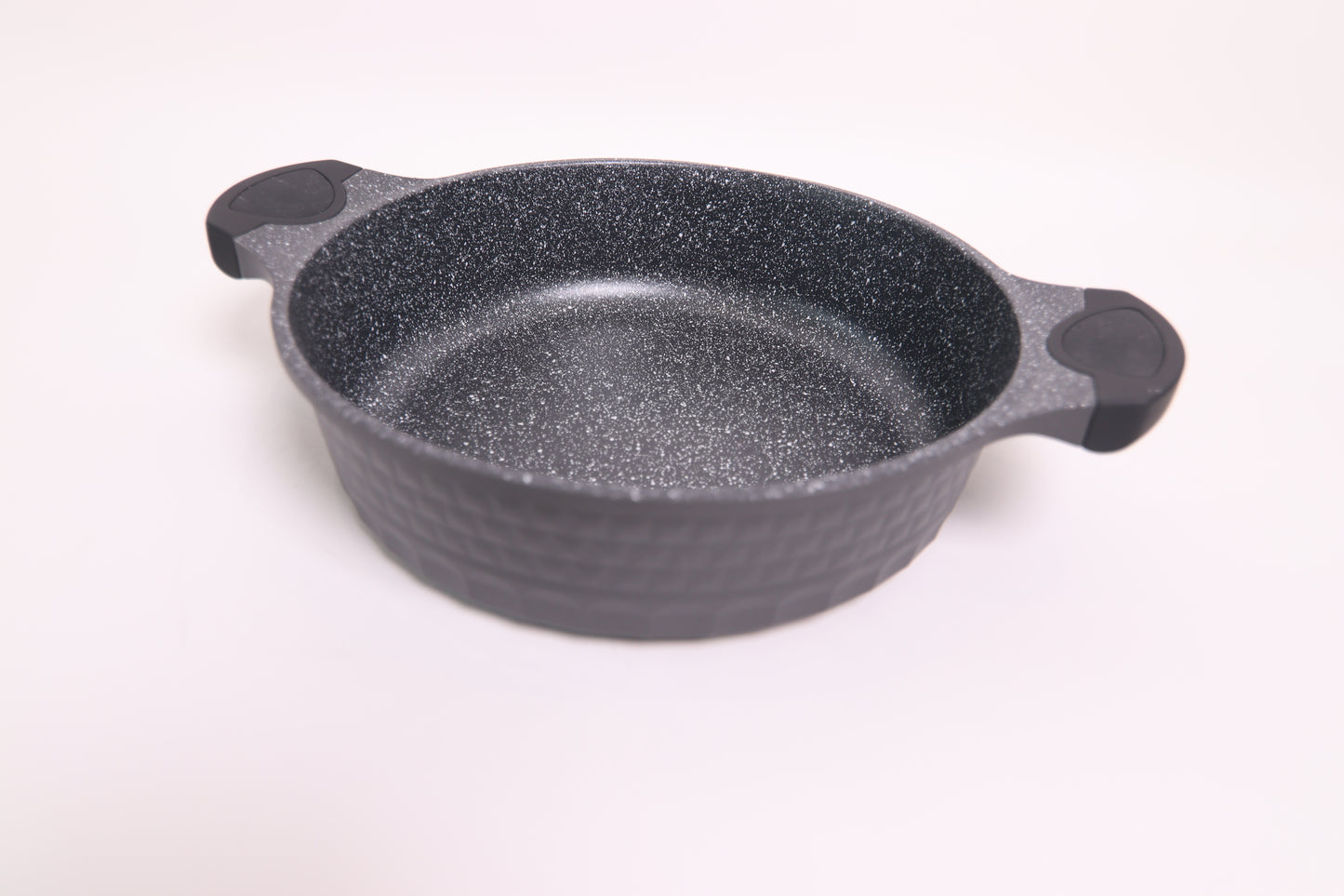 Black Low Nonstick Casserole with Lid – D&W