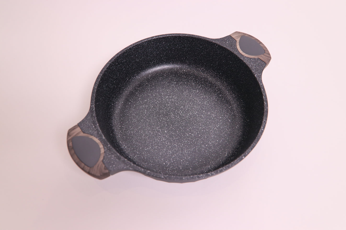 Grey Low Nonstick Casserole with Lid – D&W